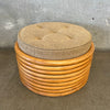 Vintage Boho Bamboo Multi Functional Stool/Side Table