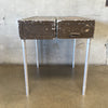 Rare Vintage 40's Cucina Military Trunk/Table w/Kitchen Cookware