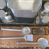 Rare Vintage 40's Cucina Military Trunk/Table w/Kitchen Cookware