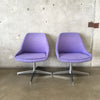Pair of Early 1960's Steelcase Swivel Bucket Chairs