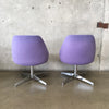 Pair of Early 1960's Steelcase Swivel Bucket Chairs