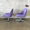 Pair of Early 1960's Steelcase Swivel Bucket Chairs