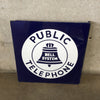 Porcelain Bell Telephone Sign