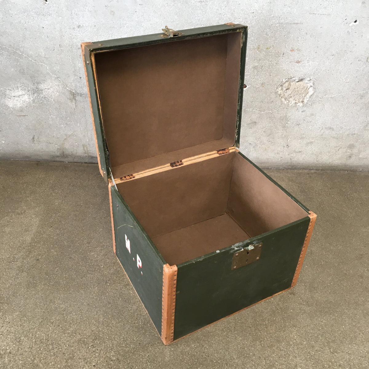 Vintage Trunk Made In France For Au-Touriste Paris