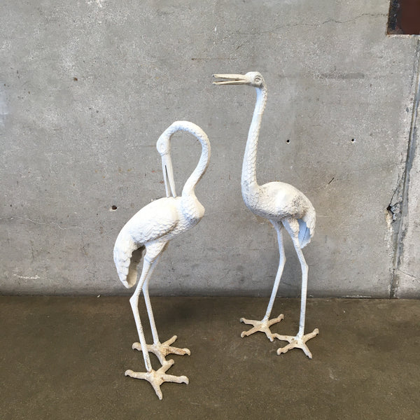 Vintage Pair of Metal Garden Cranes