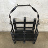 Vintage Wrought Iron Log Basket