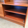 Vintage Teak Bookshelf With Top & Bottom Storage Made In Denmark By Domino