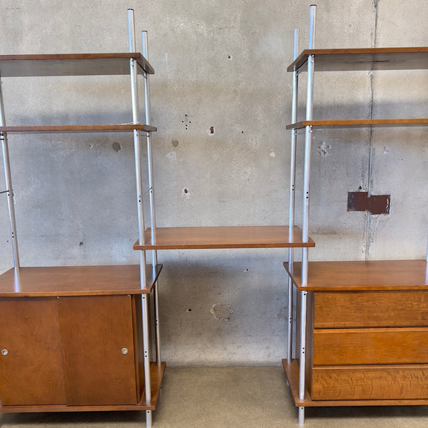 Mid Century Vintage Modular Wall Unit Shelving