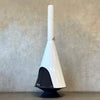 Vintage Mid Century Modern Bright White Majestic Conical Fireplace