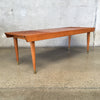 Mid Century Modern 60's Expandable Slat Bench