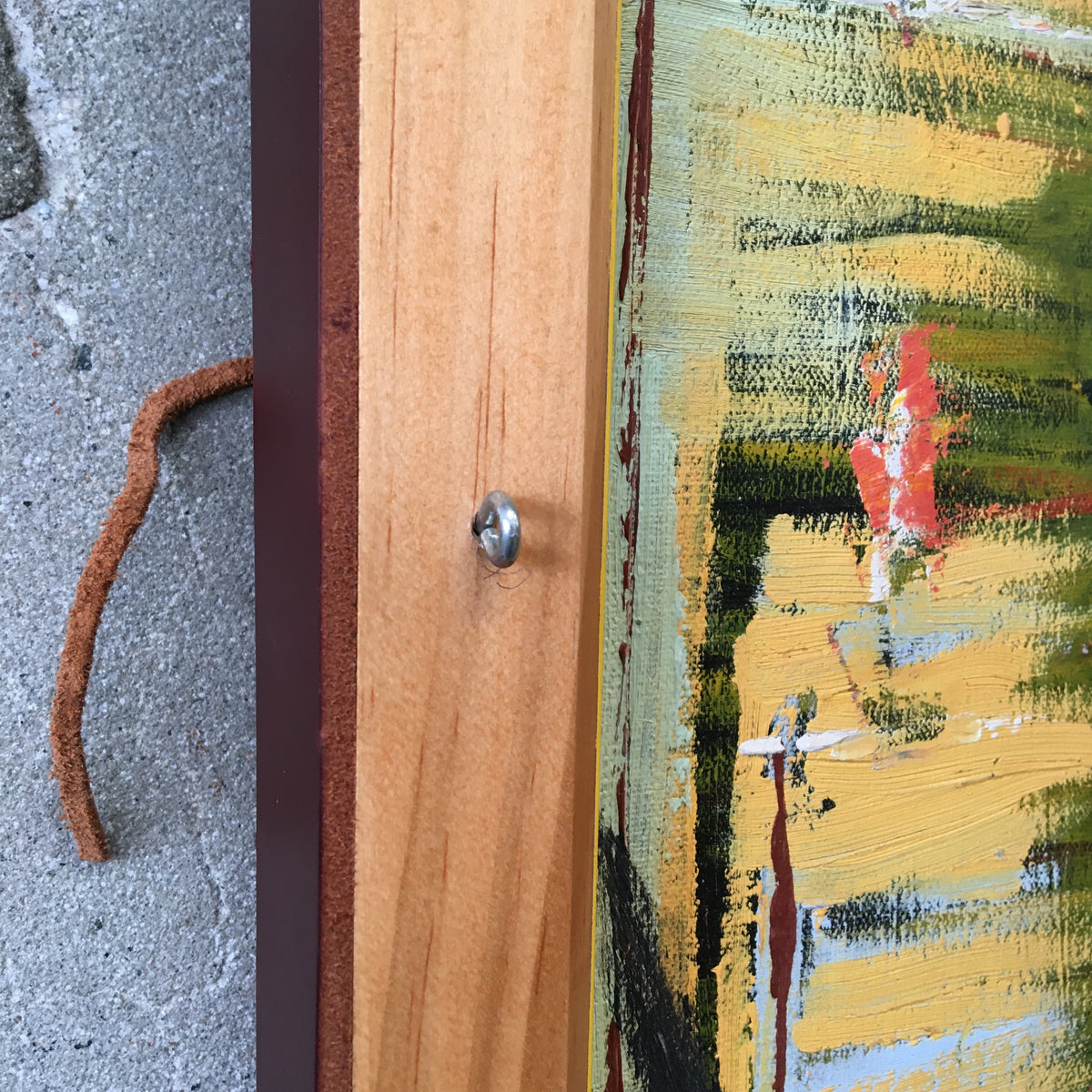 Mid Century Oil On Canvas Painting