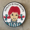 Wendy's Oval Lighted Sign
