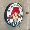 Wendy's Oval Lighted Sign