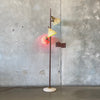 MCM Pole Lamp w/3 Fiberglass Shades - Tested/Working