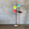 MCM Pole Lamp w/3 Fiberglass Shades - Tested/Working