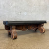 Vintage Mid Century Modern Tiki Style Bench Made By Witco