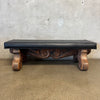 Vintage Mid Century Modern Tiki Style Bench Made By Witco