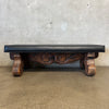 Vintage Mid Century Modern Tiki Style Bench Made By Witco