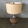 Mid Century Cork Table Lamp