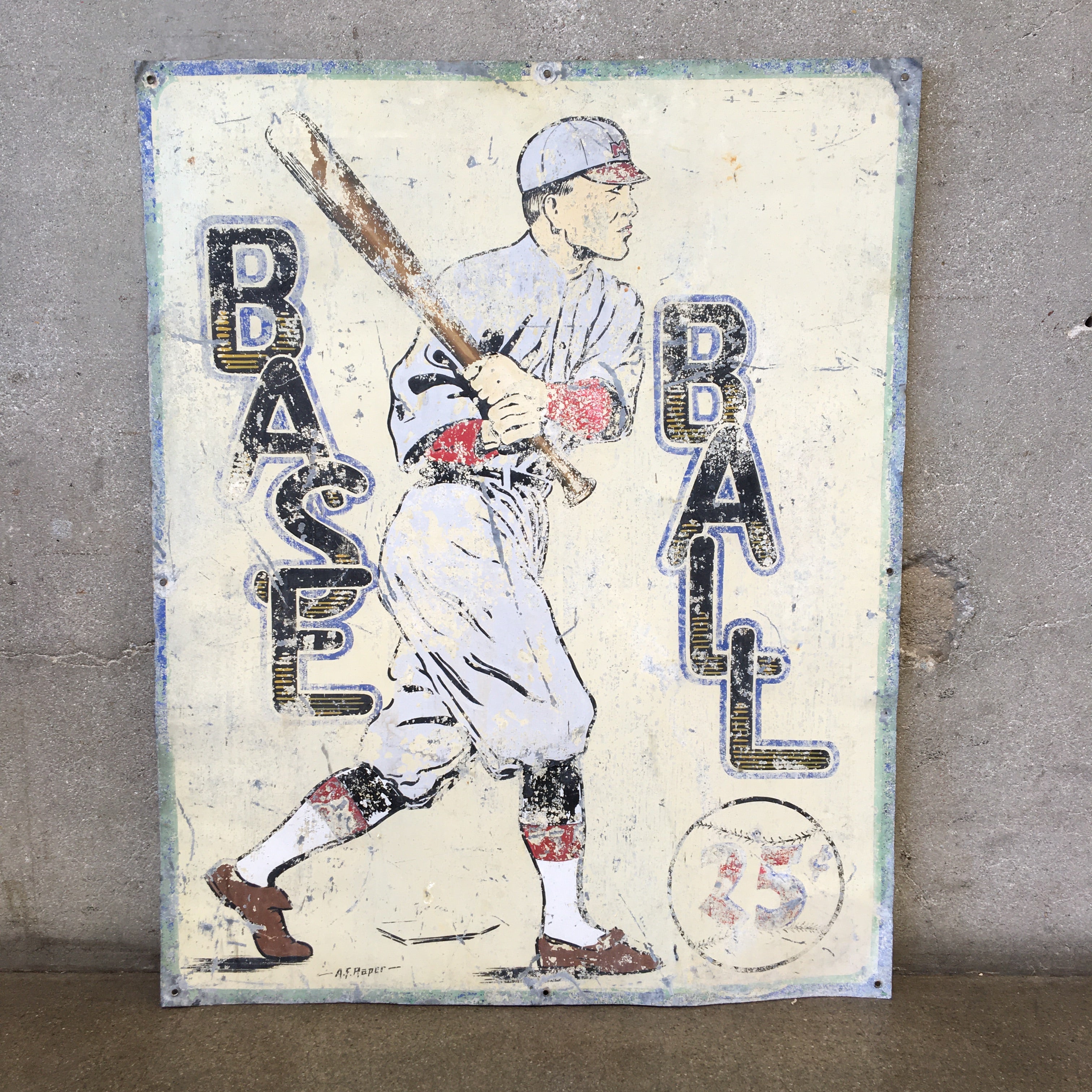 Antique Baseball Signs 