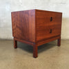 Mid Century Walnut Night Stands