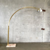 Vintage Brass Plated Marble Base Arc Lamp