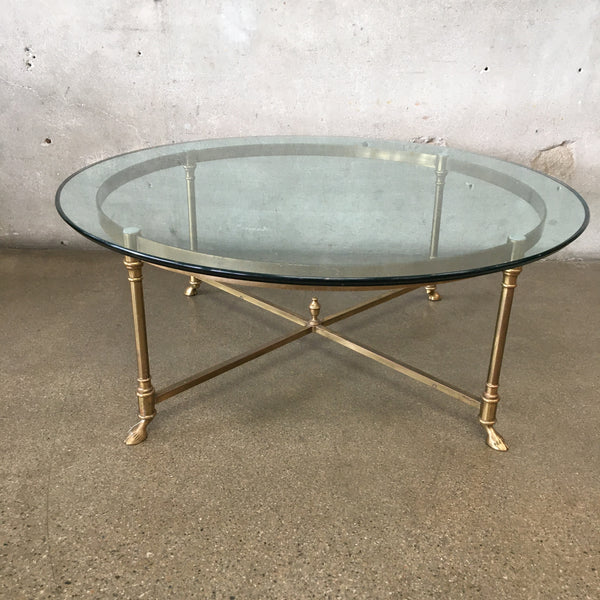 Round Coffee Table With Glass Top