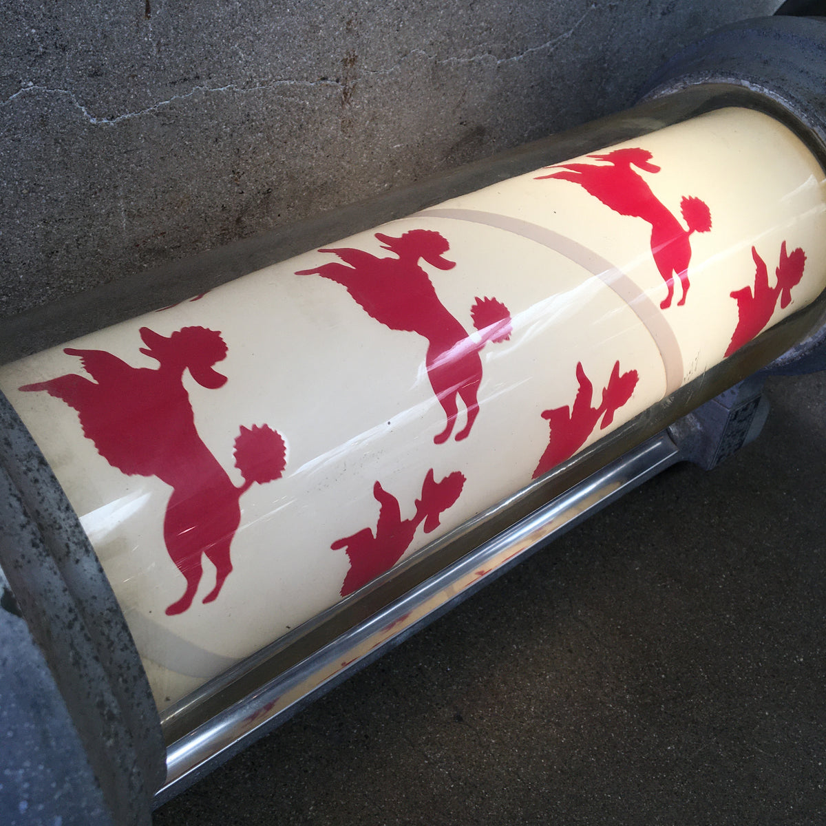 Vintage Dog Groomer Barber Pole