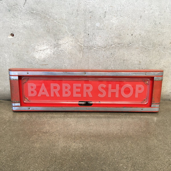 1930's Sign With New "Barber Shop" Glass