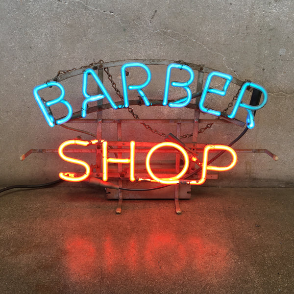 Original Vintage Barber Shop Neon Sign