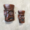 Vintage Pure Comedy And Pure Tragedy Carved Masks