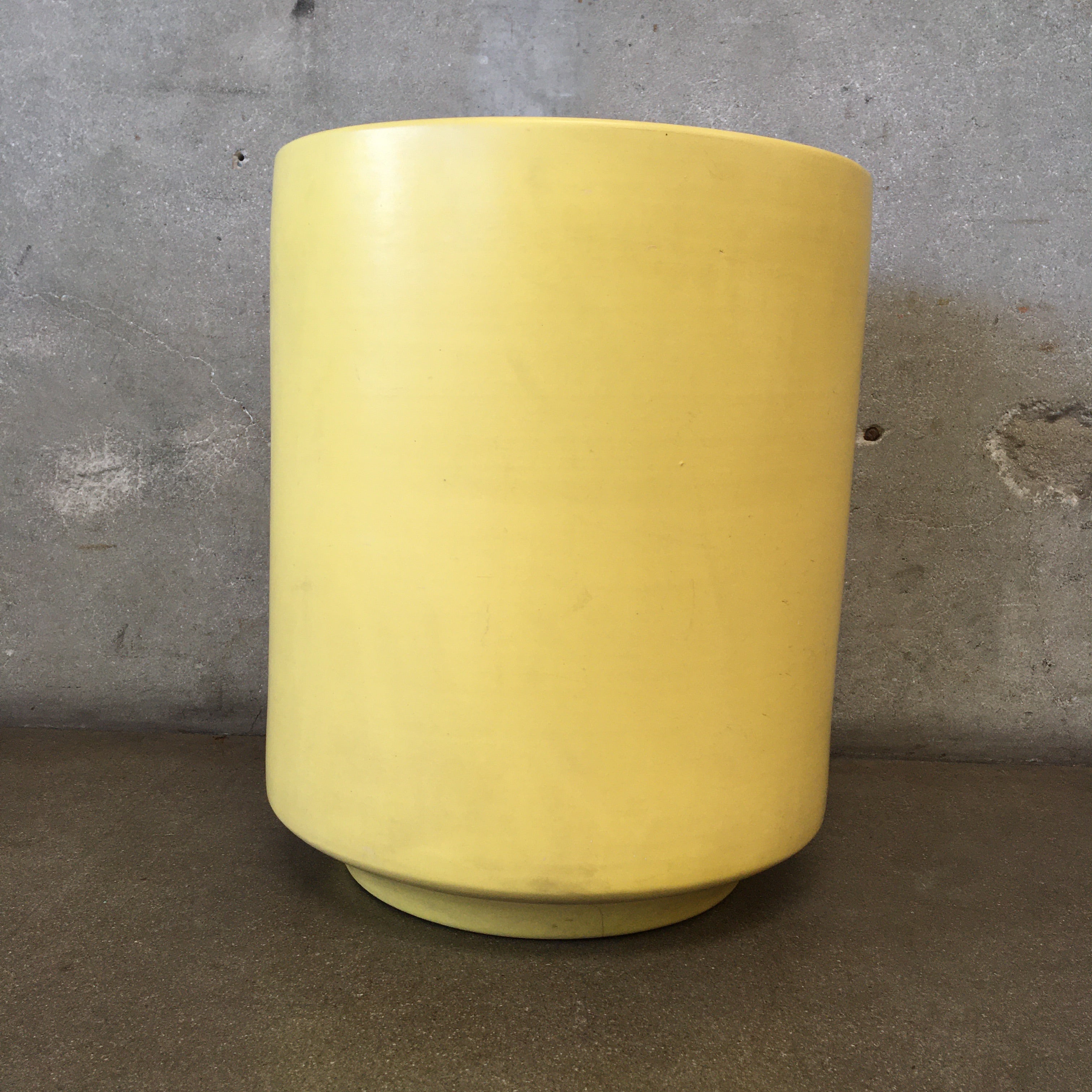 mustard colour plant pot Mid Century Modern 1970's Yellow Garden Pot By Gainey