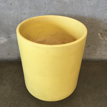 Mid Century Modern 1970's Yellow Garden Pot By Gainey