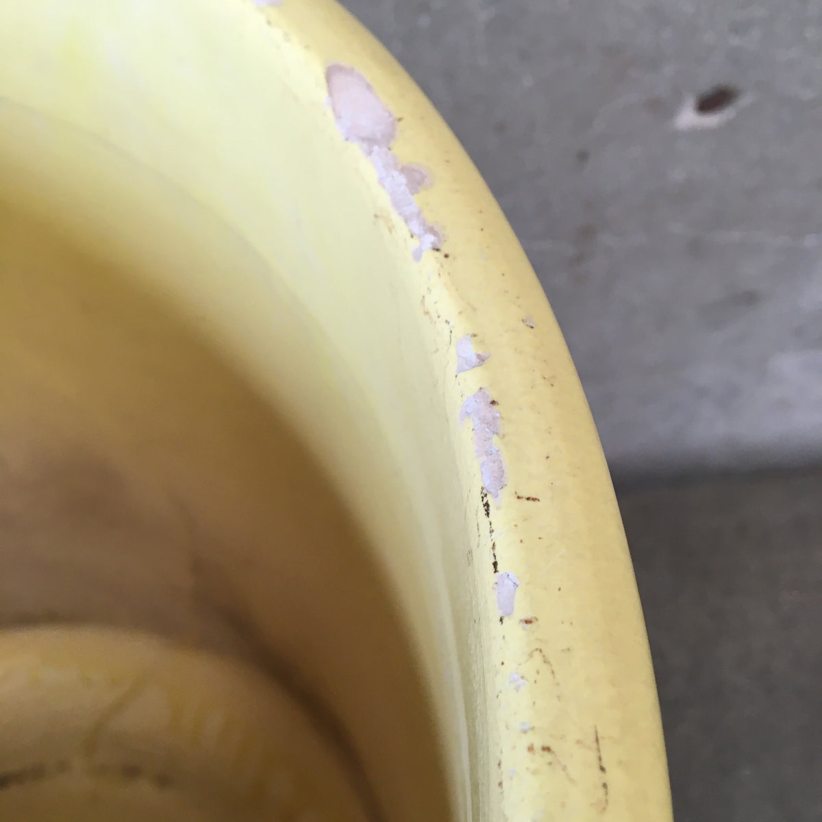 Mid Century Modern 1970's Yellow Garden Pot By Gainey