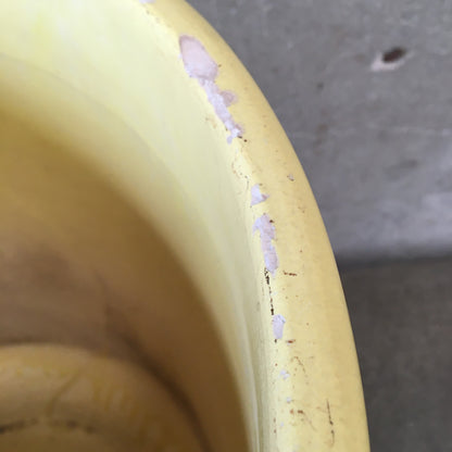 Mid Century Modern 1970's Yellow Garden Pot By Gainey