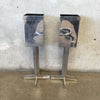 Pair of Mid Century Modern Chrome Stands