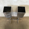 Pair of Mid Century Modern Chrome Stands