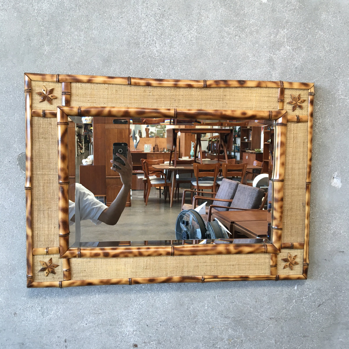 Bamboo & Rattan Wall Mirror