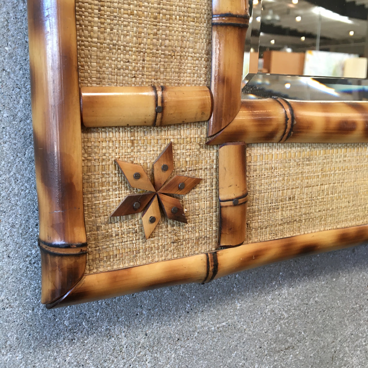 Bamboo & Rattan Wall Mirror