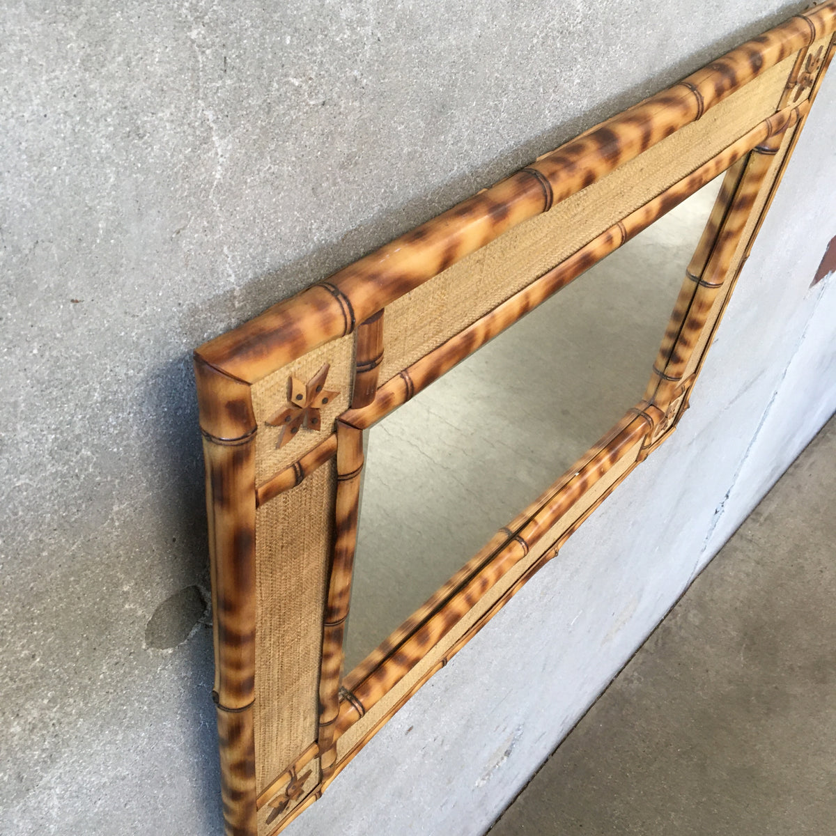 Bamboo & Rattan Wall Mirror