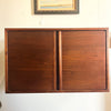 Vintage Mid Century Modern Walnut Single Box Wall Unit/Storage