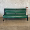 Post Modern Black and Green Bench