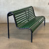 Post Modern Black and Green Bench