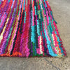 Multi Color Rag Rug With Fabric Back