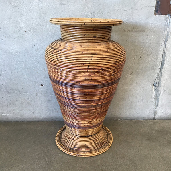 Large Split Reed Urn/Basket