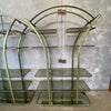 Pair of 80's Art Deco Style Open Shelving Etageres