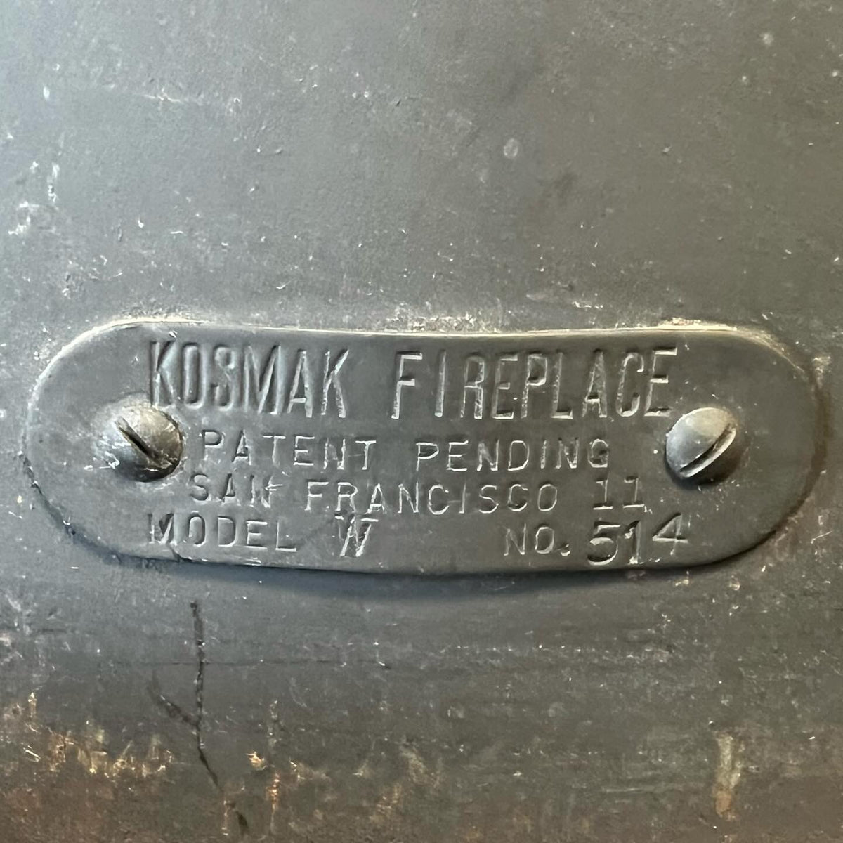 Rare Vintage Mid Century Modern Fireplace Designed By George Kosmak