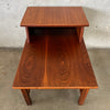 Vintage Mid Century Modern Walnut Side Table