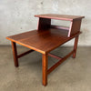 Vintage Mid Century Modern Walnut Side Table