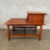Vintage Mid Century Modern Walnut Side Table
